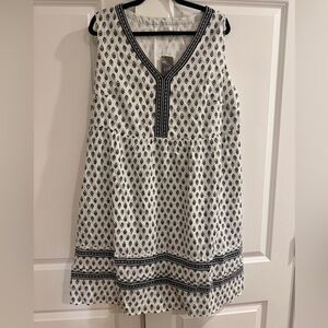 Pure Jill Embroidered Sleeveless Dress – XL, NWT ($119 Retail)